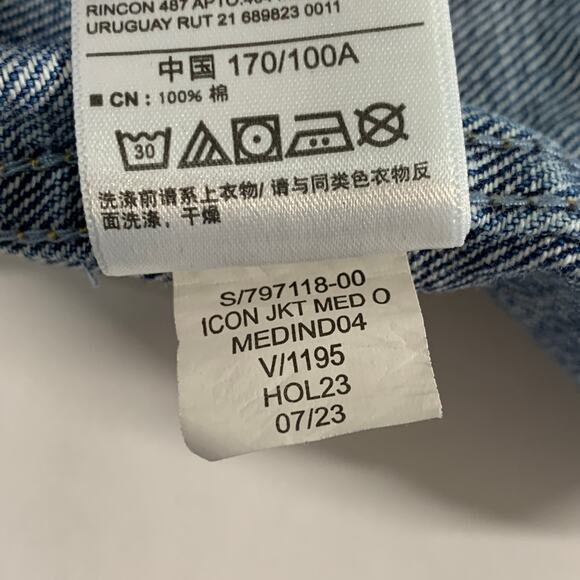 Gap L Womens Icon Denim Jacket Medium Blue Western Classic Timeless - Picture 7 of 11